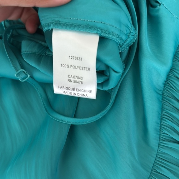 JOIE Women's Teal Spaghetti Strap Maxi Dress With Side Pockets Maxi Dress Sz M - Picture 6 of 13